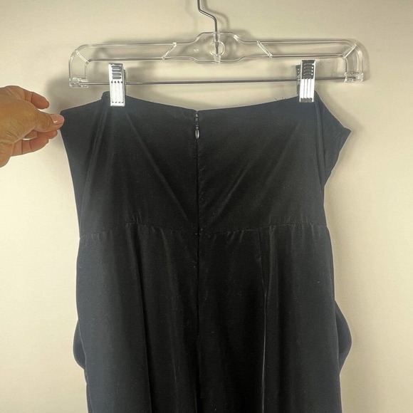 J. Crew Black Strapless Velvet Jumpsuit size 0 - Picture 11 of 14